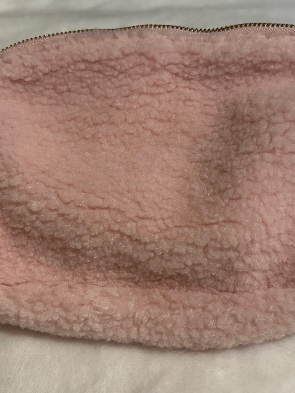 lululemon fuzzy belt bag in pink